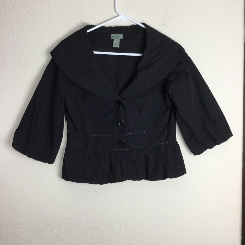 Anthropologie Elevenses Peplum Jacket